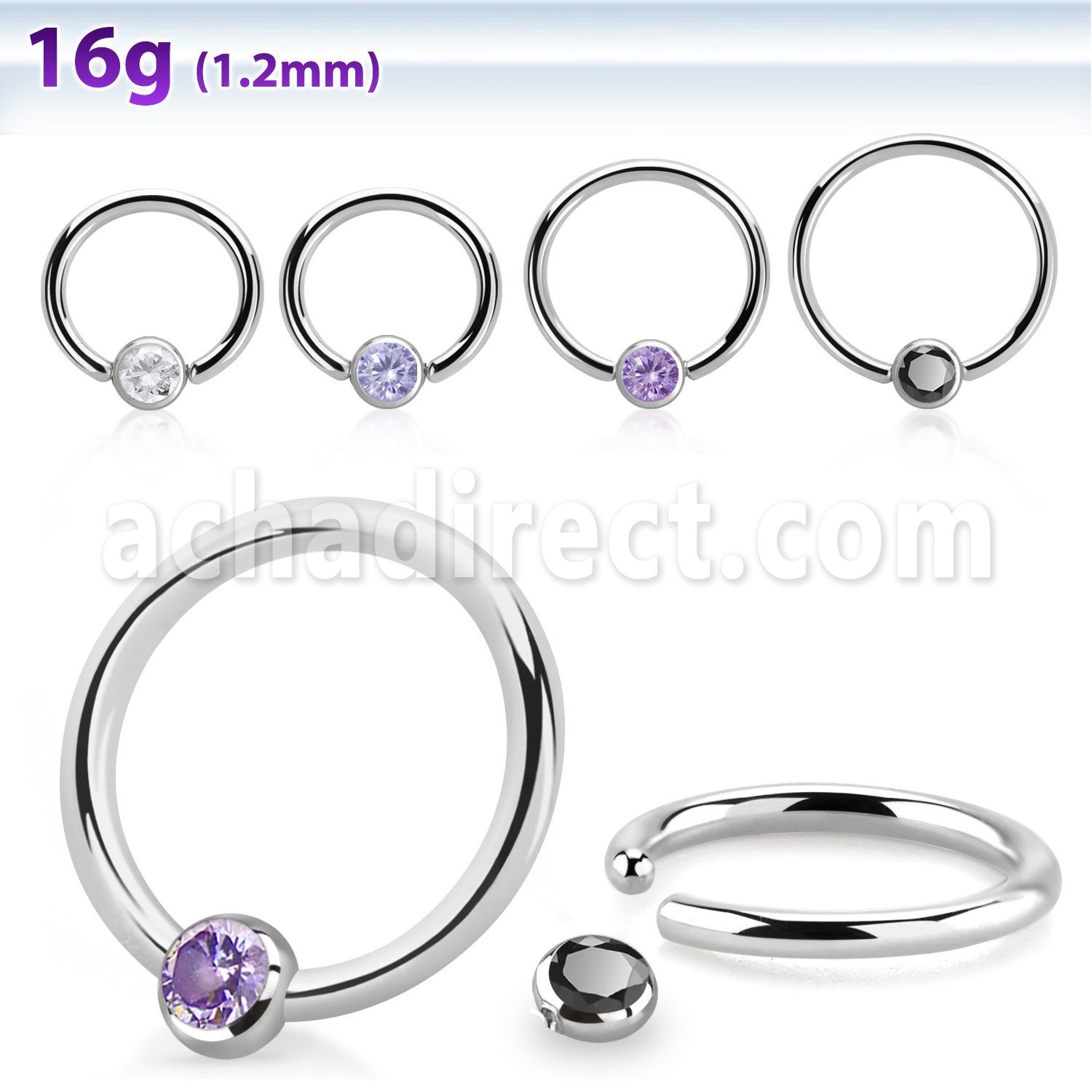 bcr16z3 aro bola presion acero quirurgico cierre disco czada