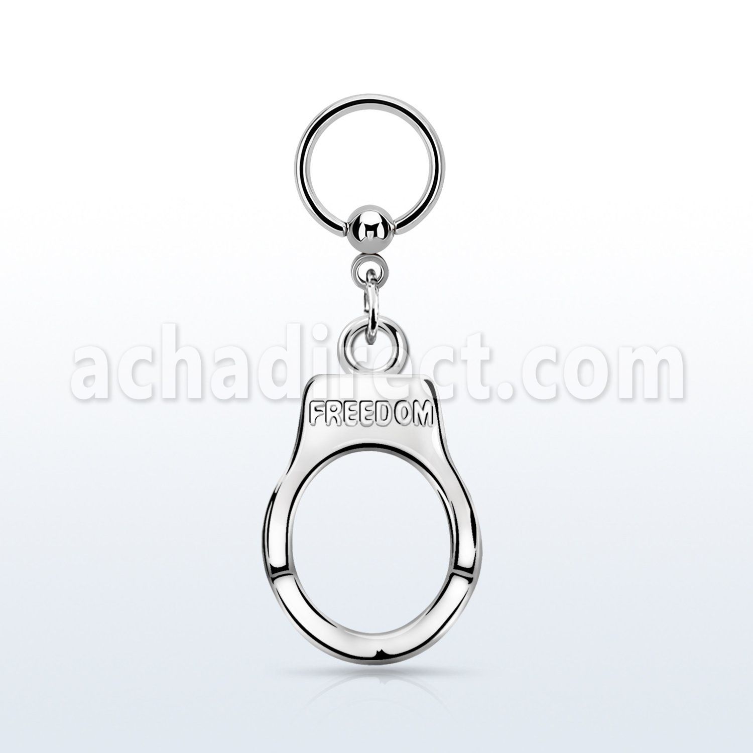 bcrs765 aro bola presion acero 316l colgante esposas grabado freedom plata mayorista