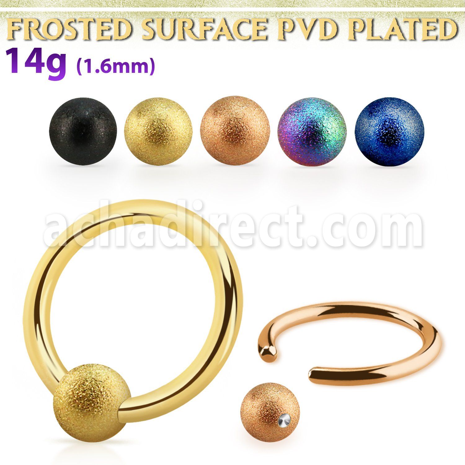 bcrt14f4 aro bola presion acero anodizado bola acero esmerilado