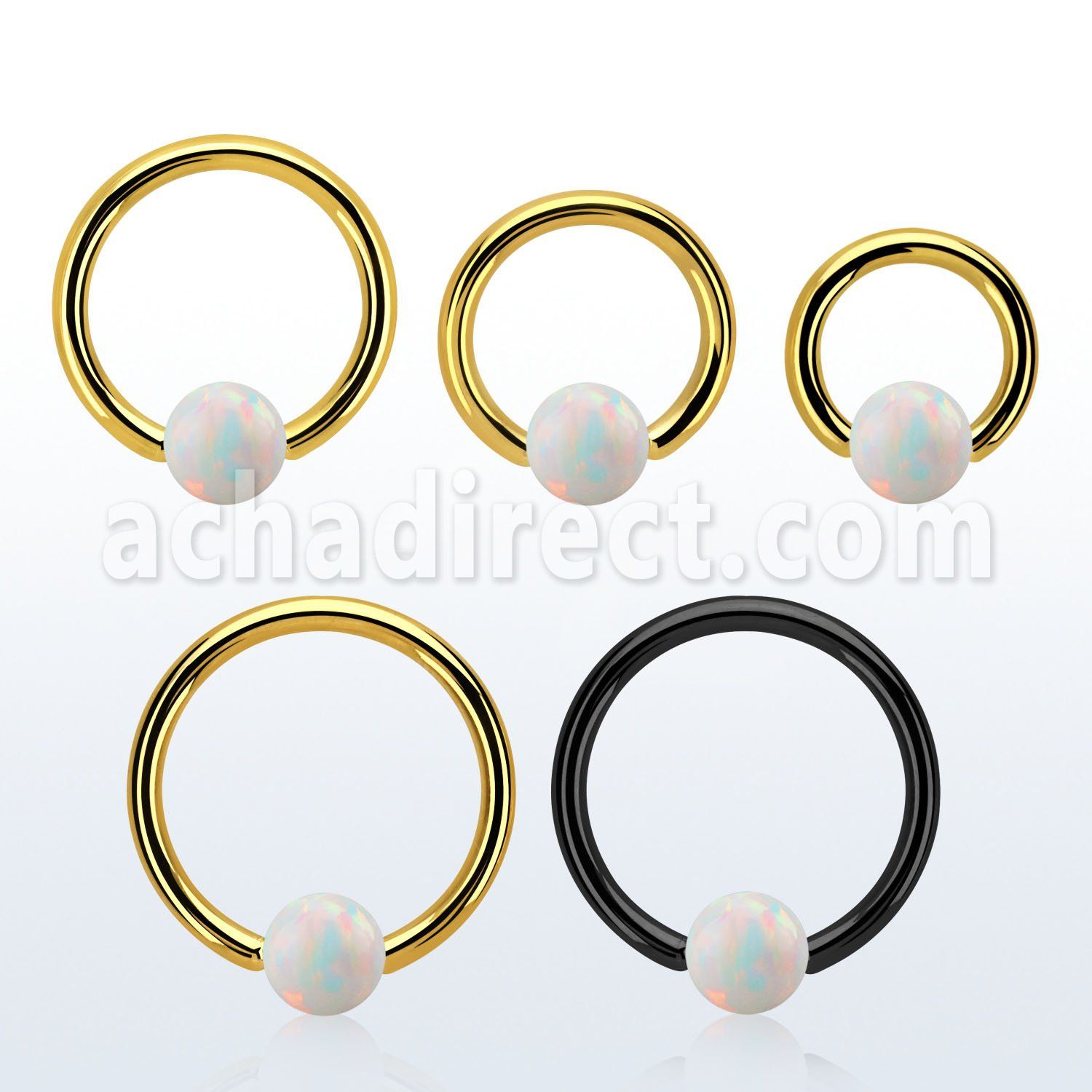 bcrt14o5 aro bola presion acero 316l pvd bola cierre 5mm opalo sintetico distribuidor mayorista