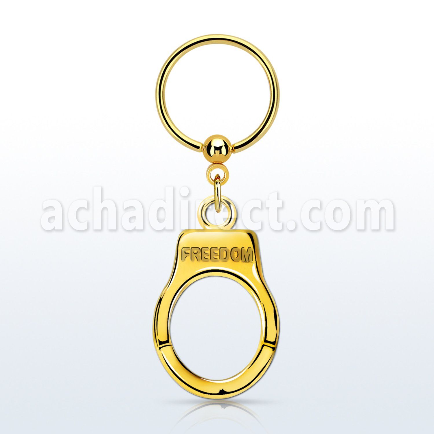 bcrts765 aro bola presion acero 316l pvd negro dorado colgante esposas grabado freedom oro mayorista