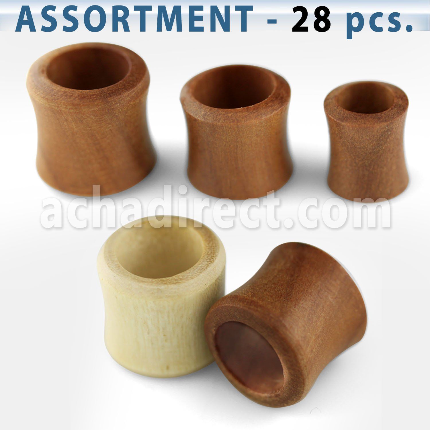 blk213 surtido piercings 28 dilataciones tunel doble flare madera teca cocodrilo al por mayor