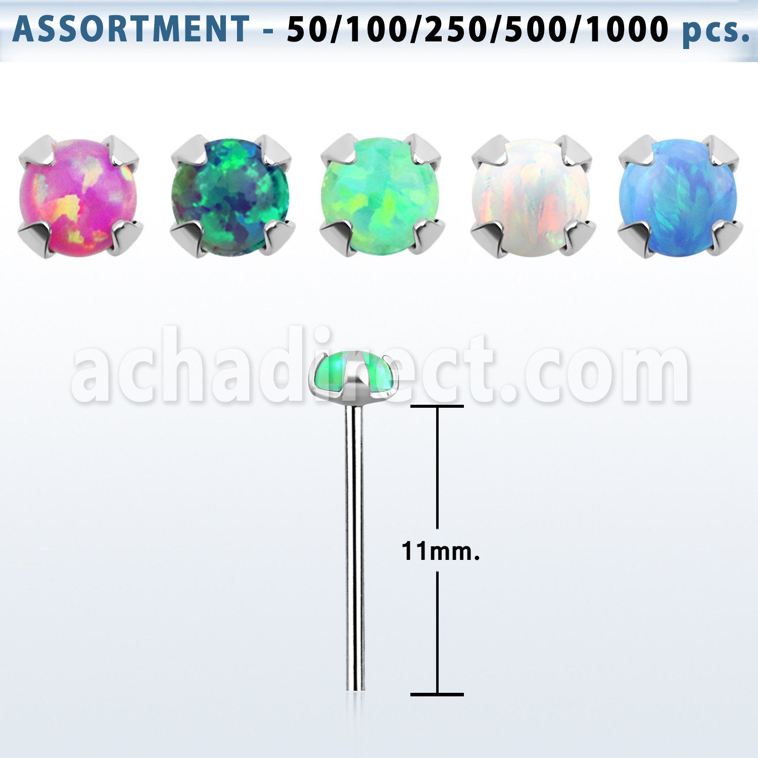 blk600 surtido por mayor piercing nariz plata doblar tu mismo plata 925 0 6mm opalos sinteticos redondos 1 5mm al por mayor