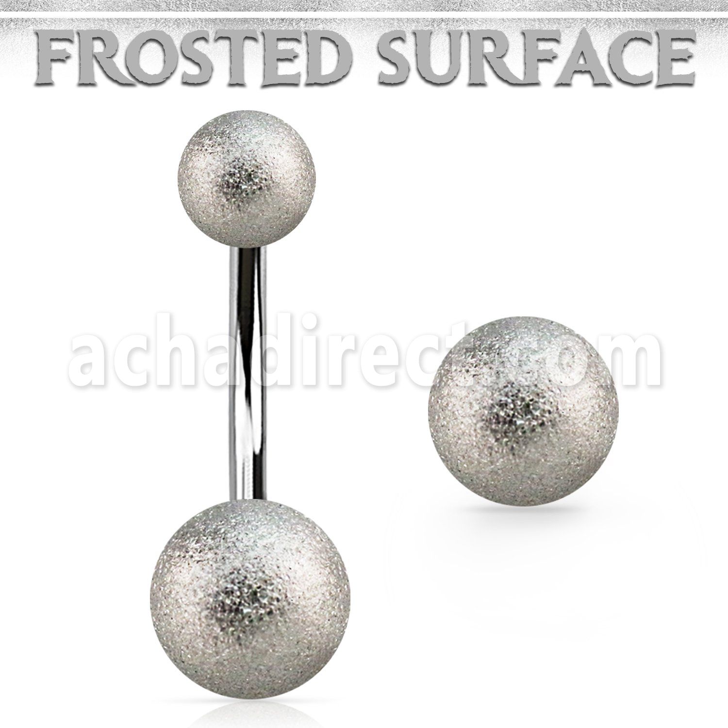 bn2fog piercing ombligo acero quirurgico bolas acero esmerilado 5mm 8mm distribuidor