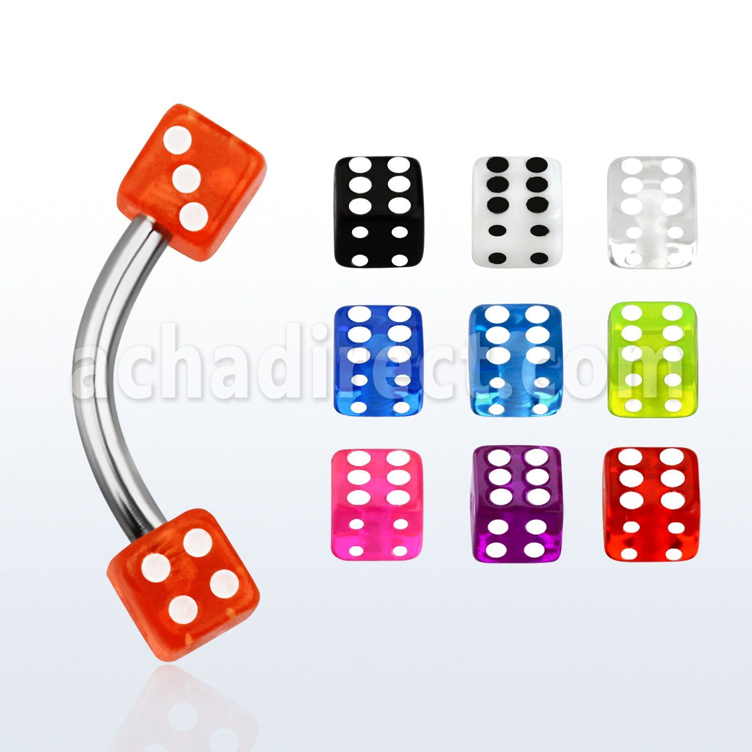 bne2di banana ceja acero quirurgico dados uv 3mm venta