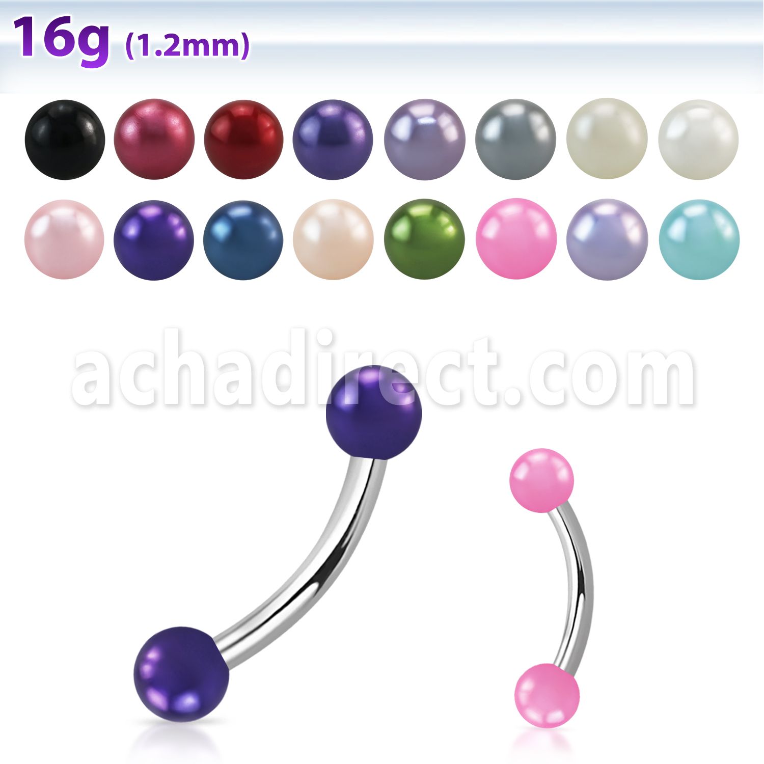 bnepr banana ceja acero quirurgico bolas perlas falsas 3mm venta