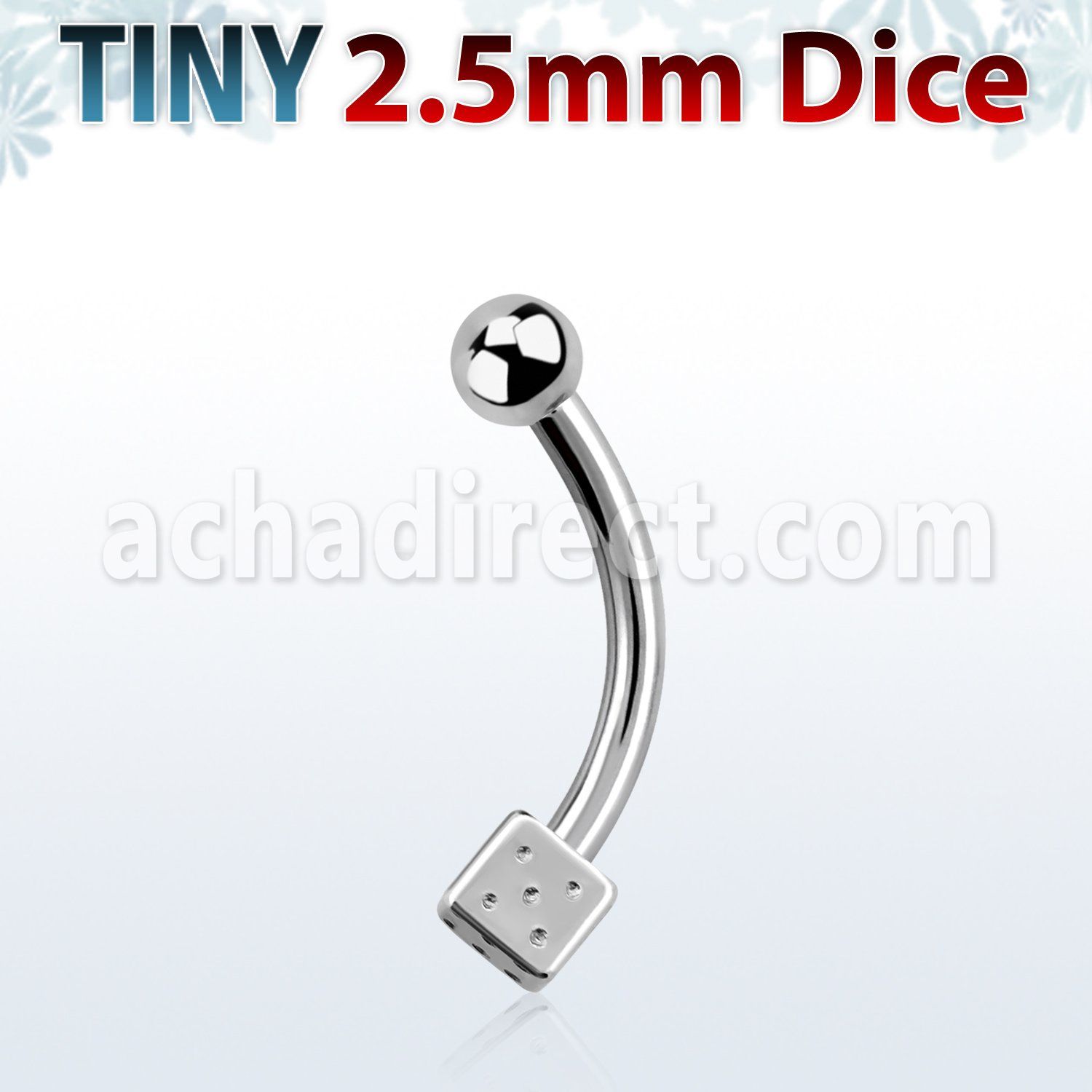 bnesdi25 banana ceja acero quirurgico dado acero 2 5mm bola acero 2 5mm mayorista