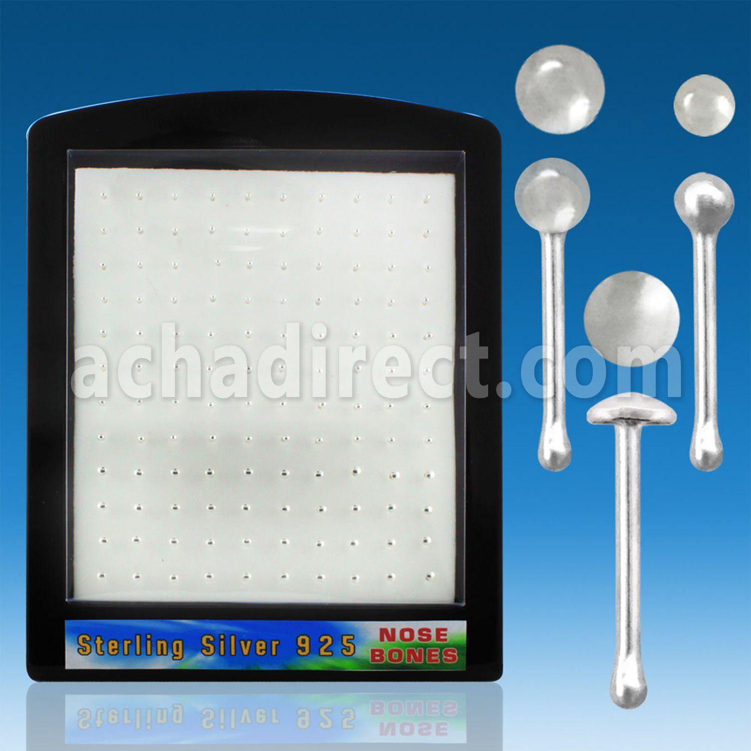 brmnbb display 120 piercings nariz hueso plata esterlina 925 0 6mm bola de1 5mm 2mm tambien redonda 2mm distribuidor mayorista