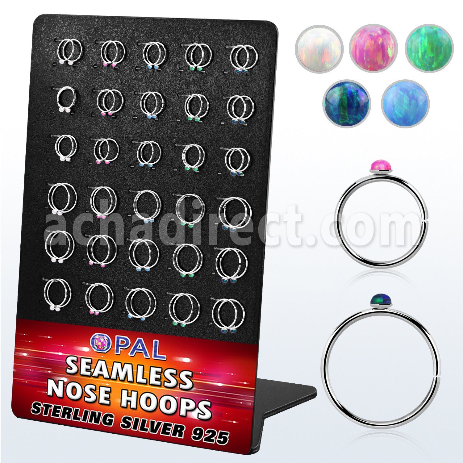 brnhm33 display 60 aro continuo nariz plata 925 0 6mm redondeada 1 5mm opalo 516 38 8mm 10mm distribuidor mayorista