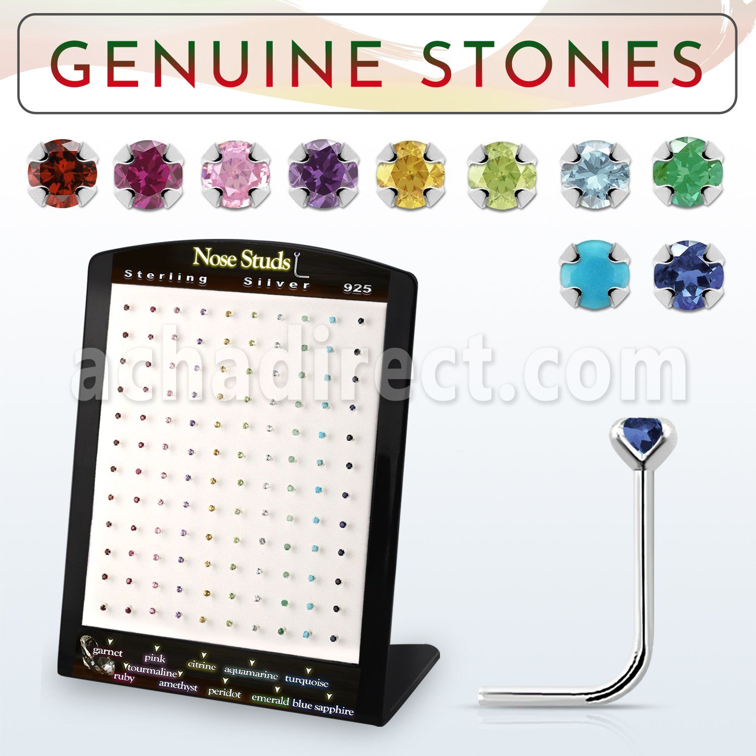 brnspge display 120 piercing nariz l plata 925 0 6mm 2mm distribuidor