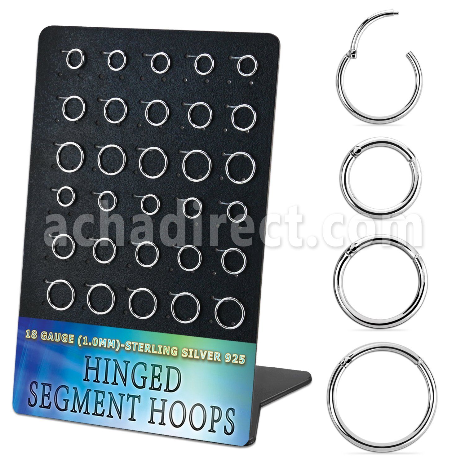 brvsegh1 display unidades aro segmento bisagras plata diámetro interno al por mayor