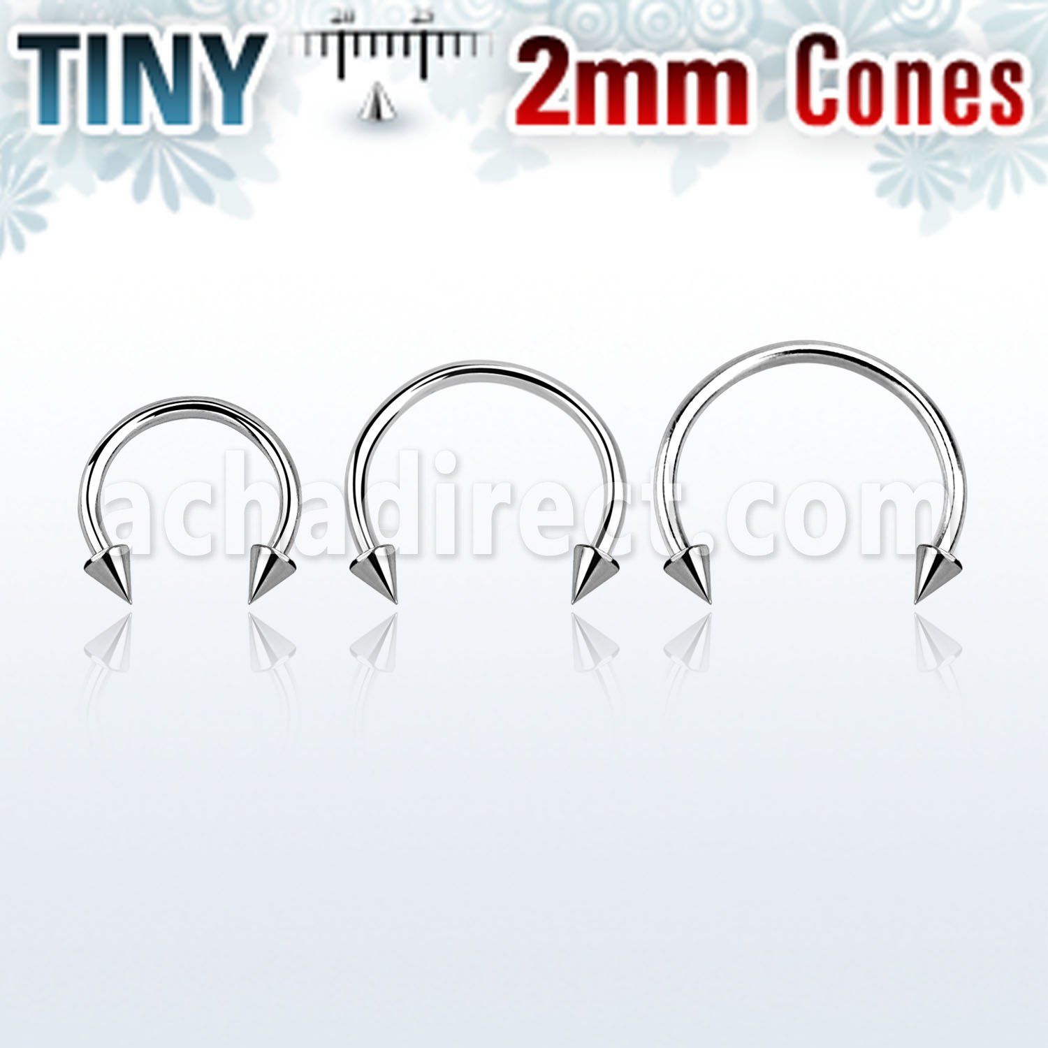 cbecn2 barbell circular acero quirurgico 1mm conos 2mm distribuidor