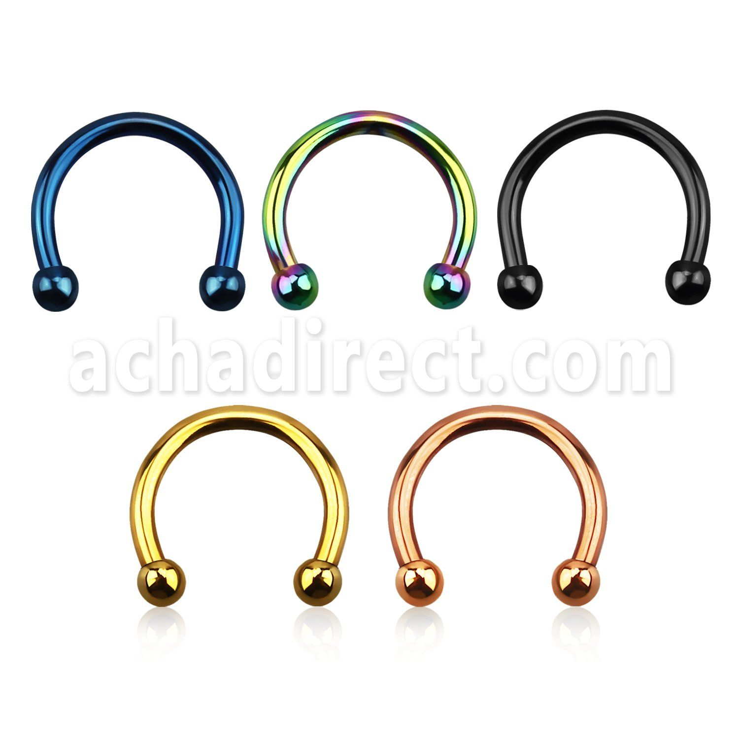 cbetb25 barbell circular acero quirurgico anodizado bolas 2 5mm al por mayor