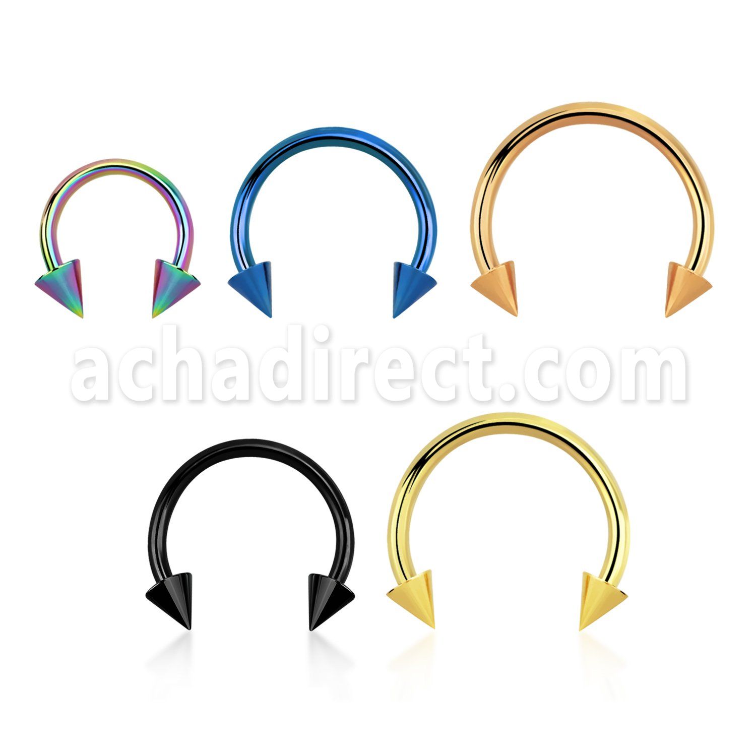 cbetcn18 barbell circular acero quirurgico pvd 1mm conos 3mm distribuidor