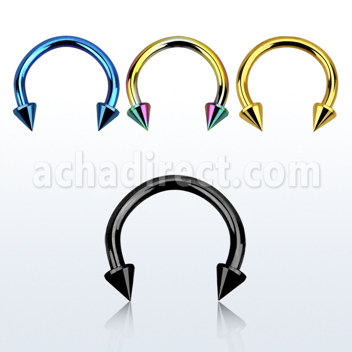 cbetcn25 barbell circular acero quirurgico anodizado conos 2 5mm distribuidor