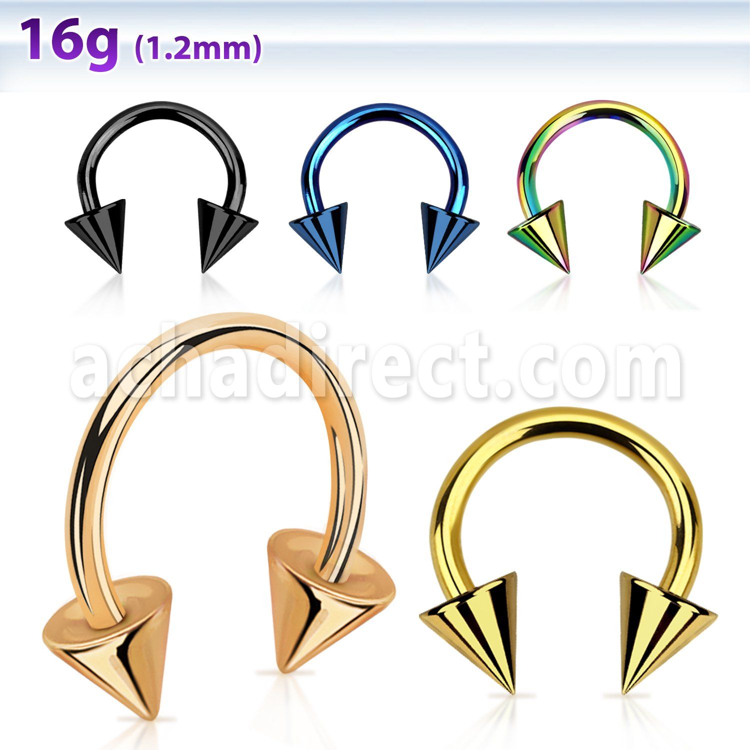 cbetcn5 barbell circular acero quirurgico anodizado conos 5mm al por mayor