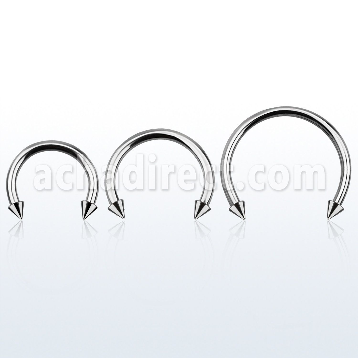 cbmcn4l barbell circular diametro acero 316l 2 conos 4mm usar como arete al por mayor