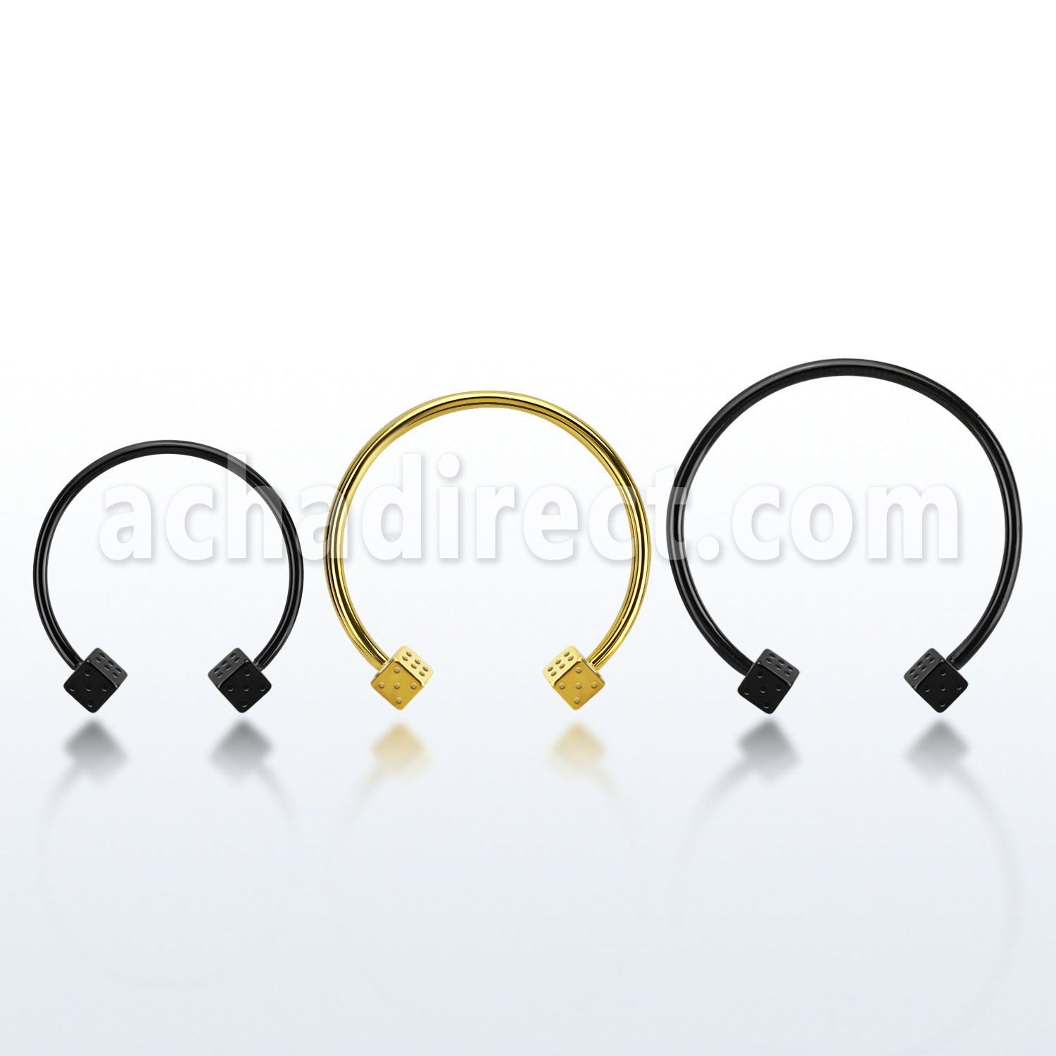 cbmtdi5l barbell circular diametro acero 316l anodizado dados 5mm usar como arete venta