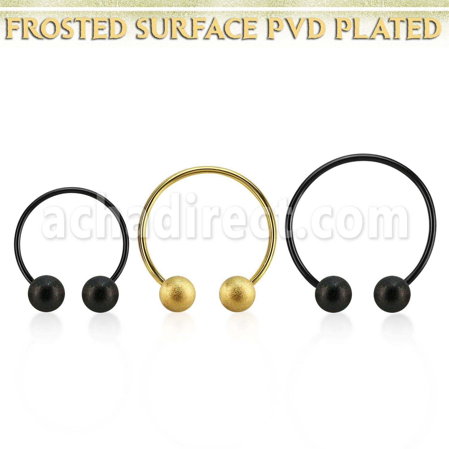 cbmtfo8l barbell circular diametro acero 316l anodizado bolas 8mm acero esmerilado usar como arete venta