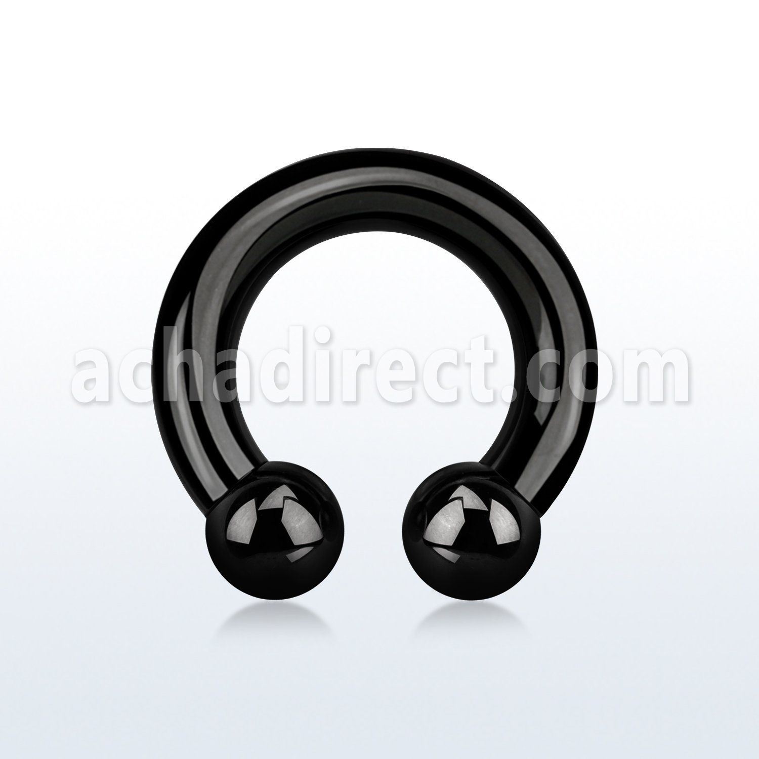 cbrt4 barbell circular acero quirurgico pvd negro 5mm bolas 8mm rosca interna venta