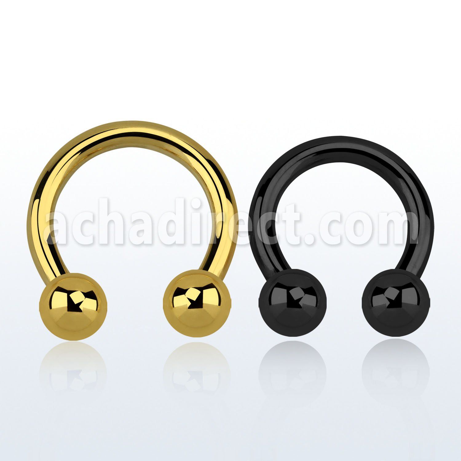 cbrt8 barbell circular acero quirurgico pvd negro 3mm bolas 6mm rosca interna distribuidor