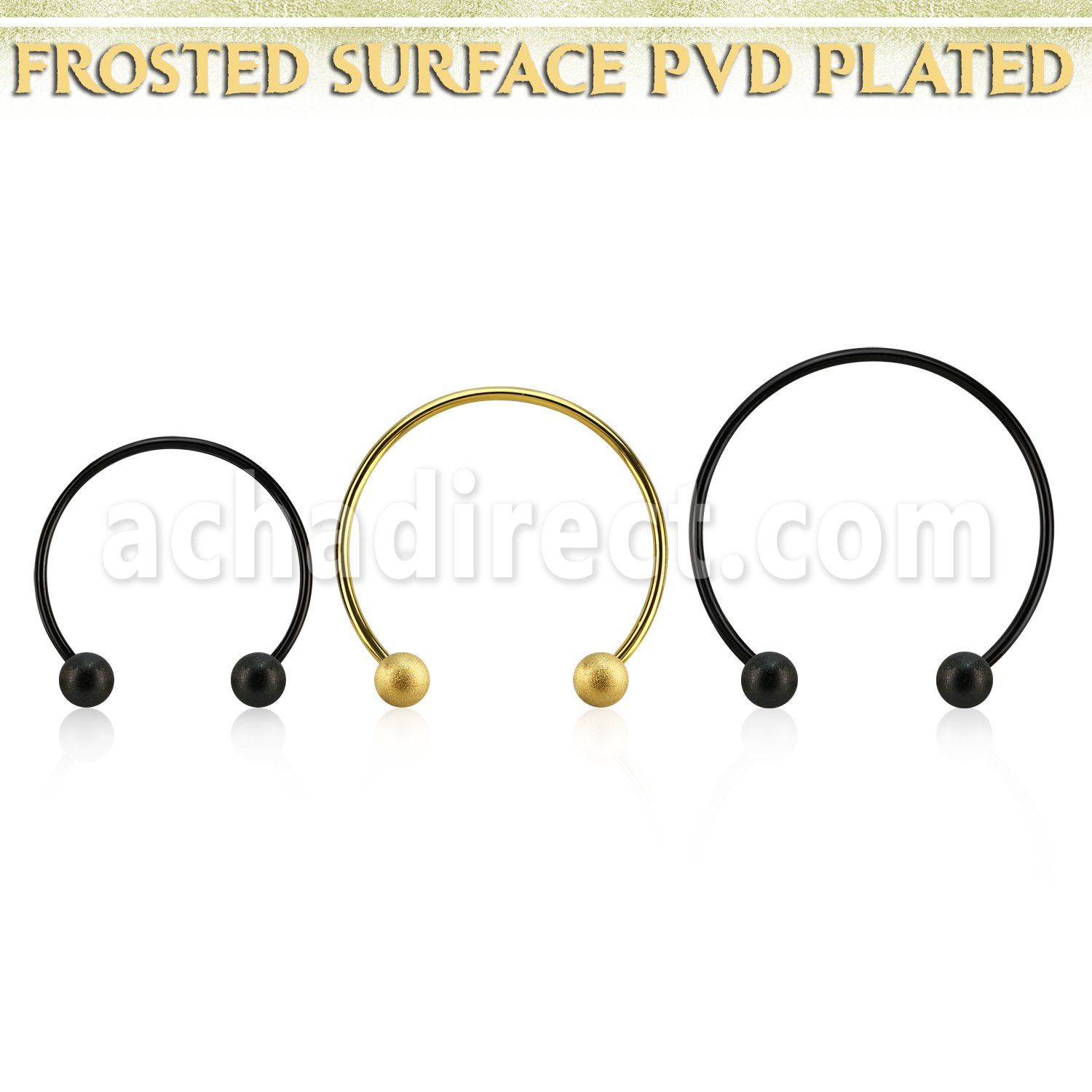 cbstfo3l barbell circular diametro acero 316l anodizado bolas 3mm acero esmerilado usar como arete al por mayor