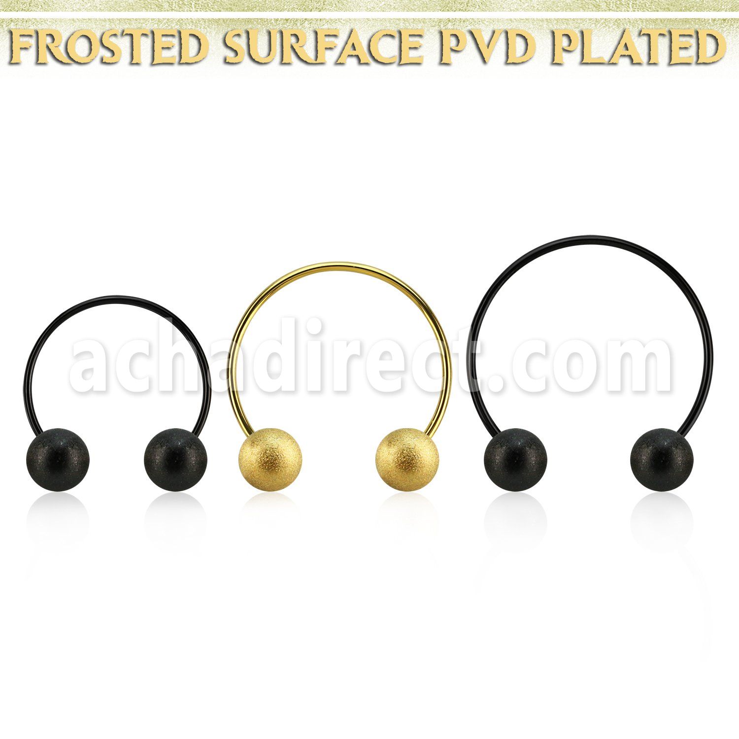 cbstfo5l barbell circular diametro acero 316l anodizado bolas 5mm acero esmerilado usar como arete distribuidor