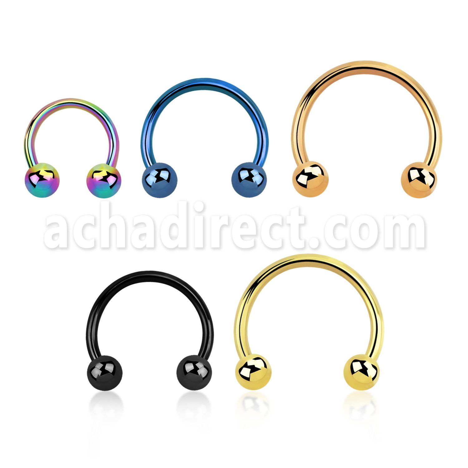 cbt18b3 barbell circular acero quirurgico pvd 1mm bolas 3mm distribuidor mayorista