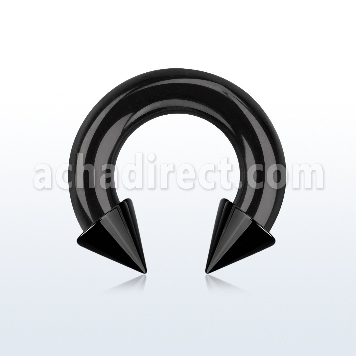 cbtcn4 barbell circular acero quirurgico pvd negro 5mm conos 7mm rosca interna venta