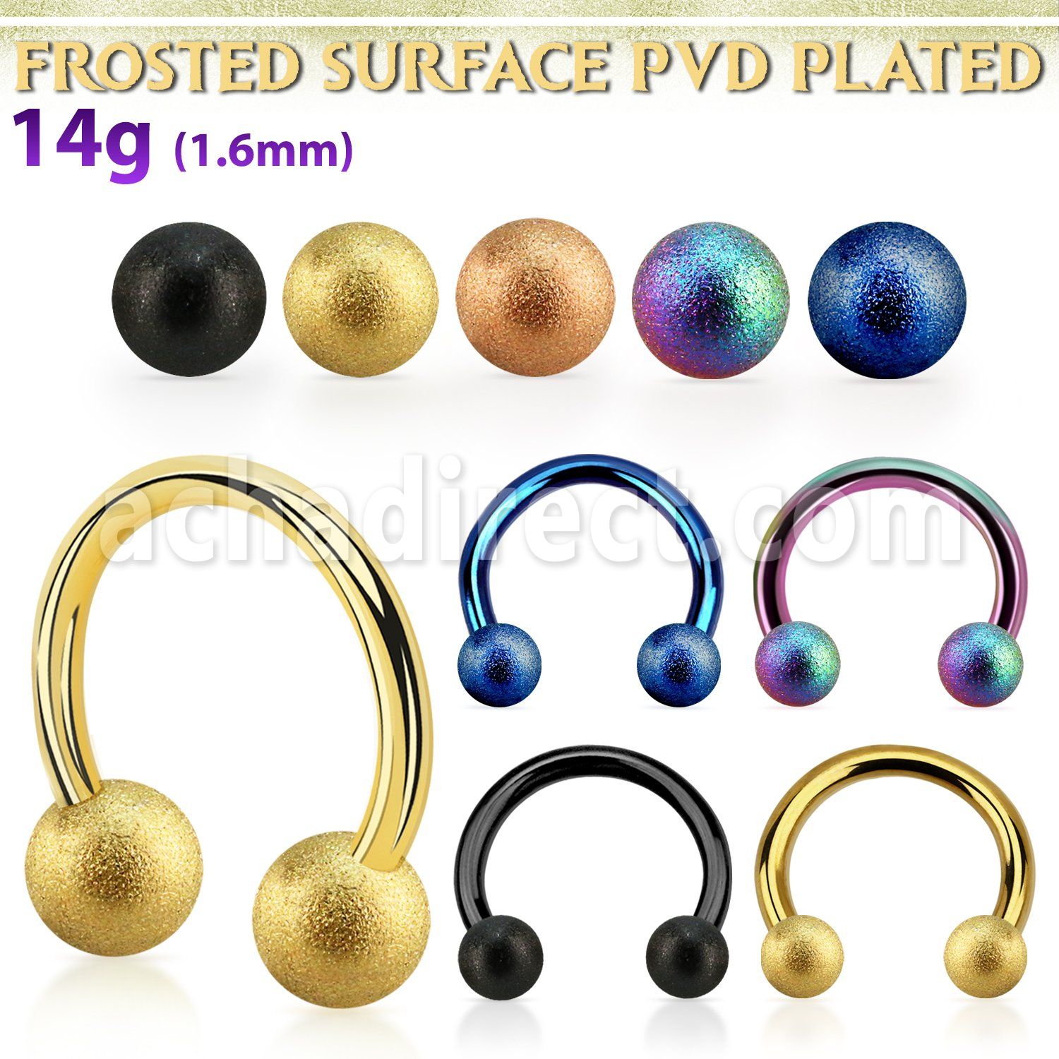 cbtfo4 barbell circular acero 316l anodizado bolas acero esmerilado 4mm distribuidor mayorista