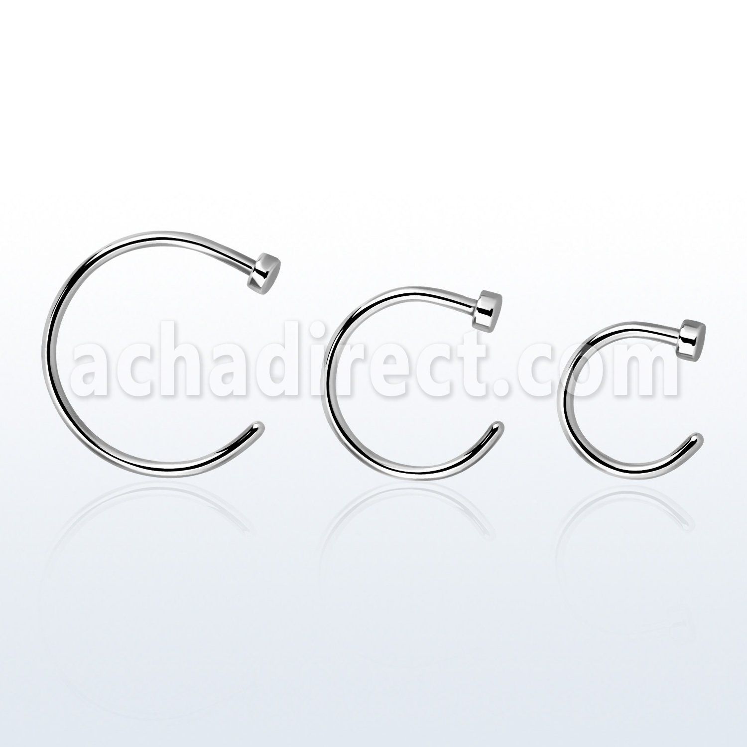 clns20 piercing nariz falso acero quirurgico 0.8mm venta