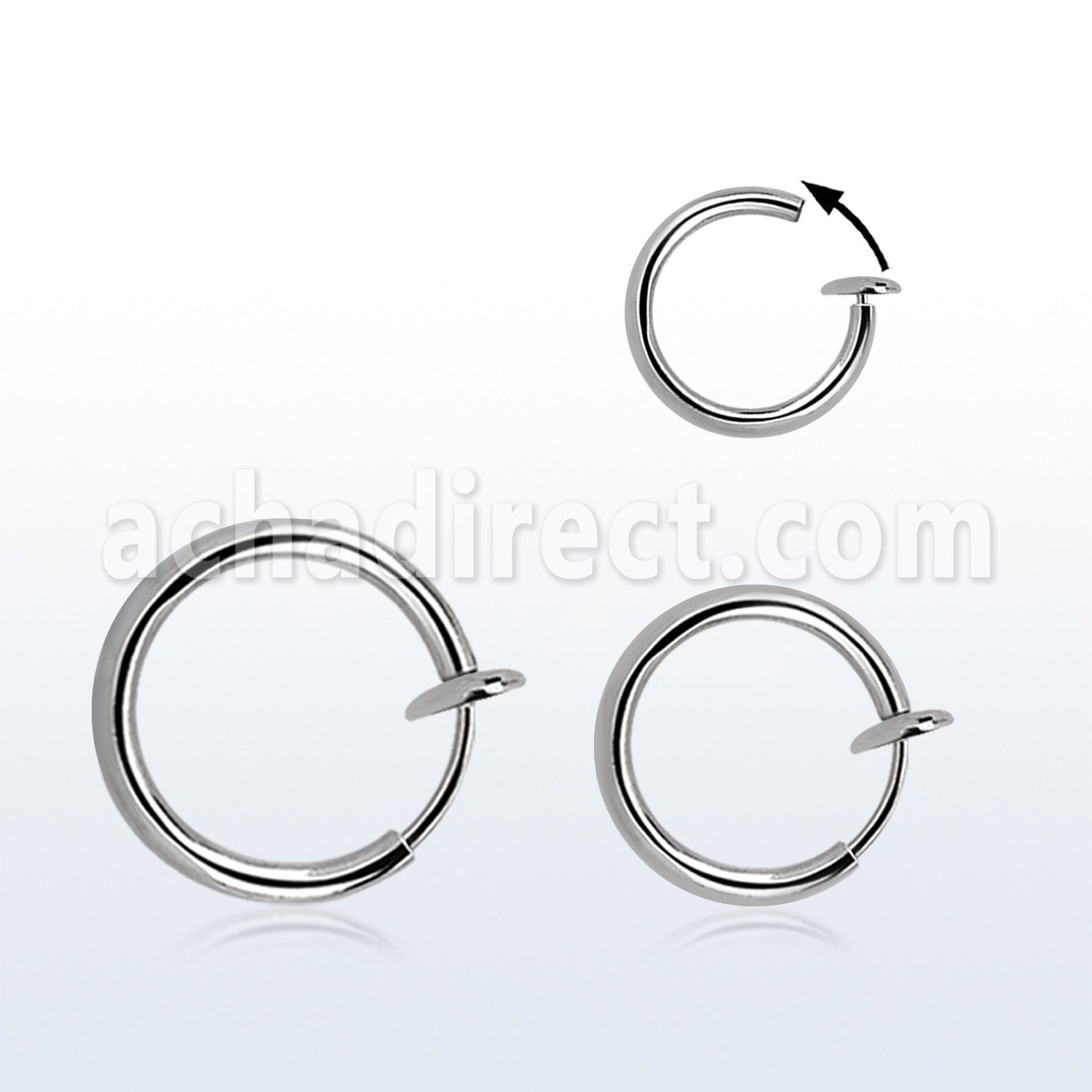 clpx par piercings clip falsos resorte vendido paquete distribuidor