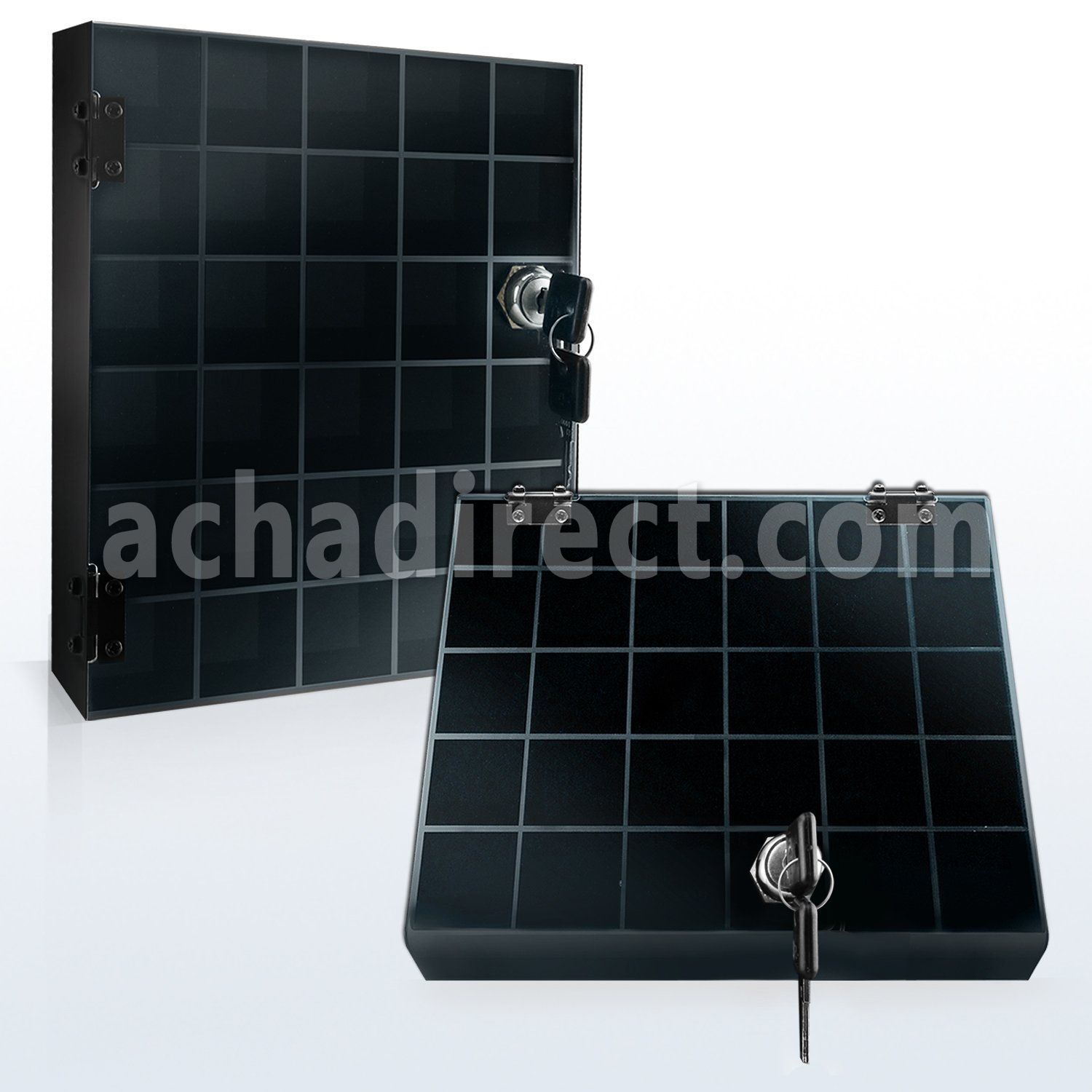 dcs30kp vitrina vacia piercings 30 compartimentos 3.2cm x 3.2cm. cerradura llaves distribuidor mayorista