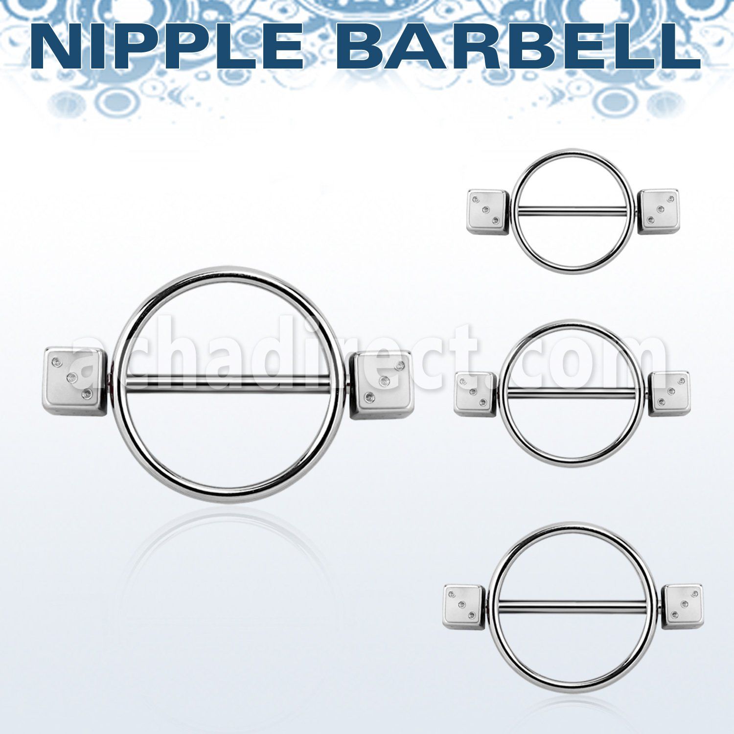 dinpe5 pezonera redonda acero quirurgico barbell acero 316l dados acero quirurgico 5mm distribuidor mayorista