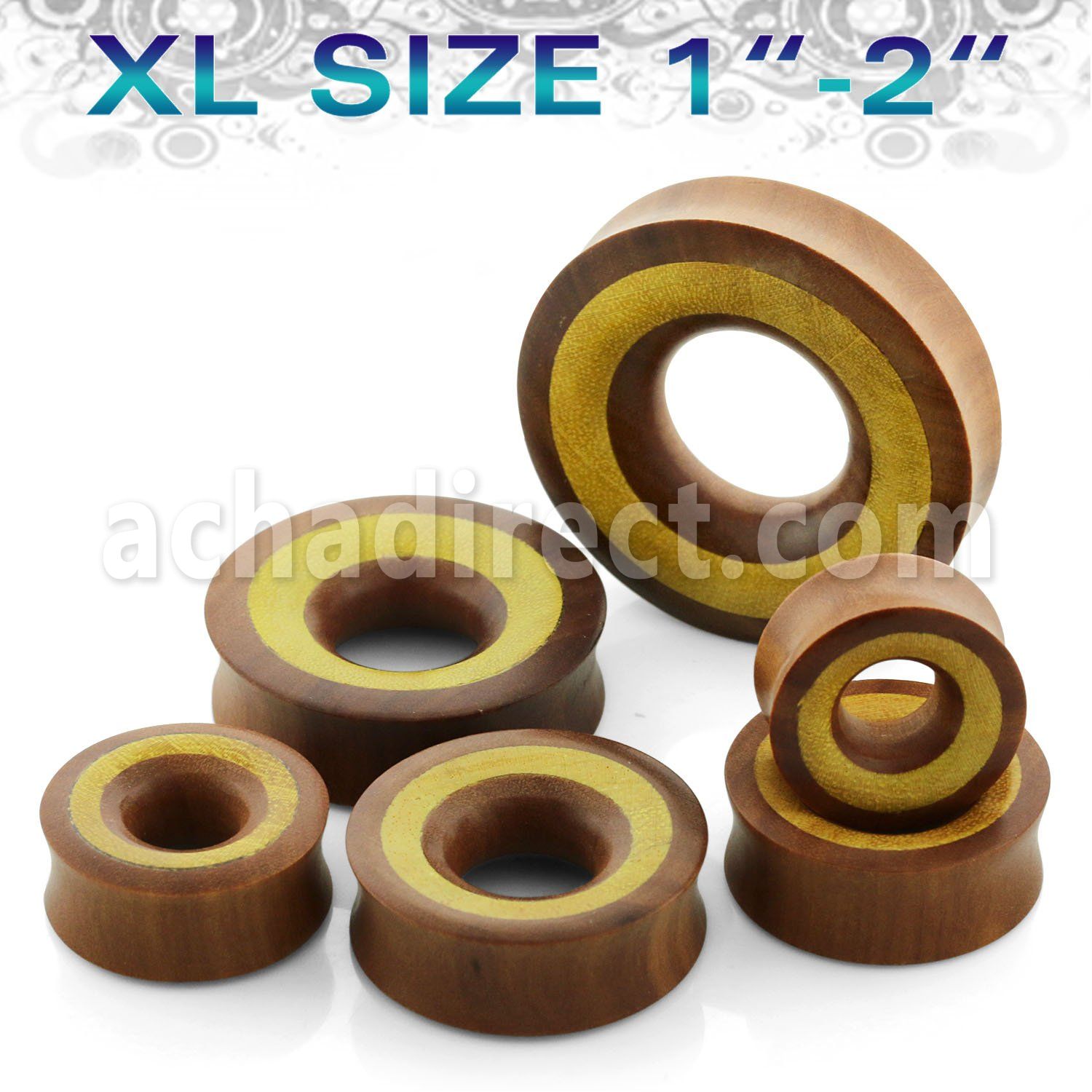 dpsjxl dilatacion tunel doble flare madera sawo xl incrustacion circular madera jaca al por mayor