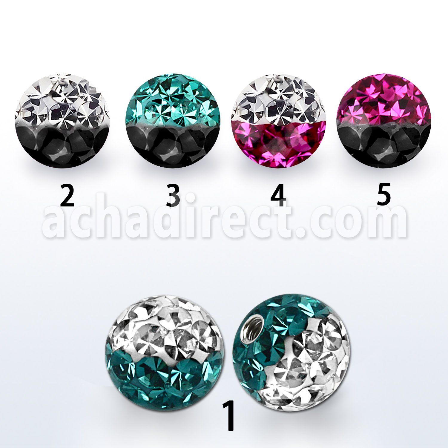 emfr6 bola 6mm multi cristal ferido colores rosca distribuidor mayorista