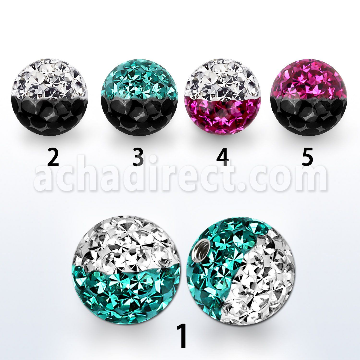 emfr8 bola 8mm multi cristal ferido colores rosca venta