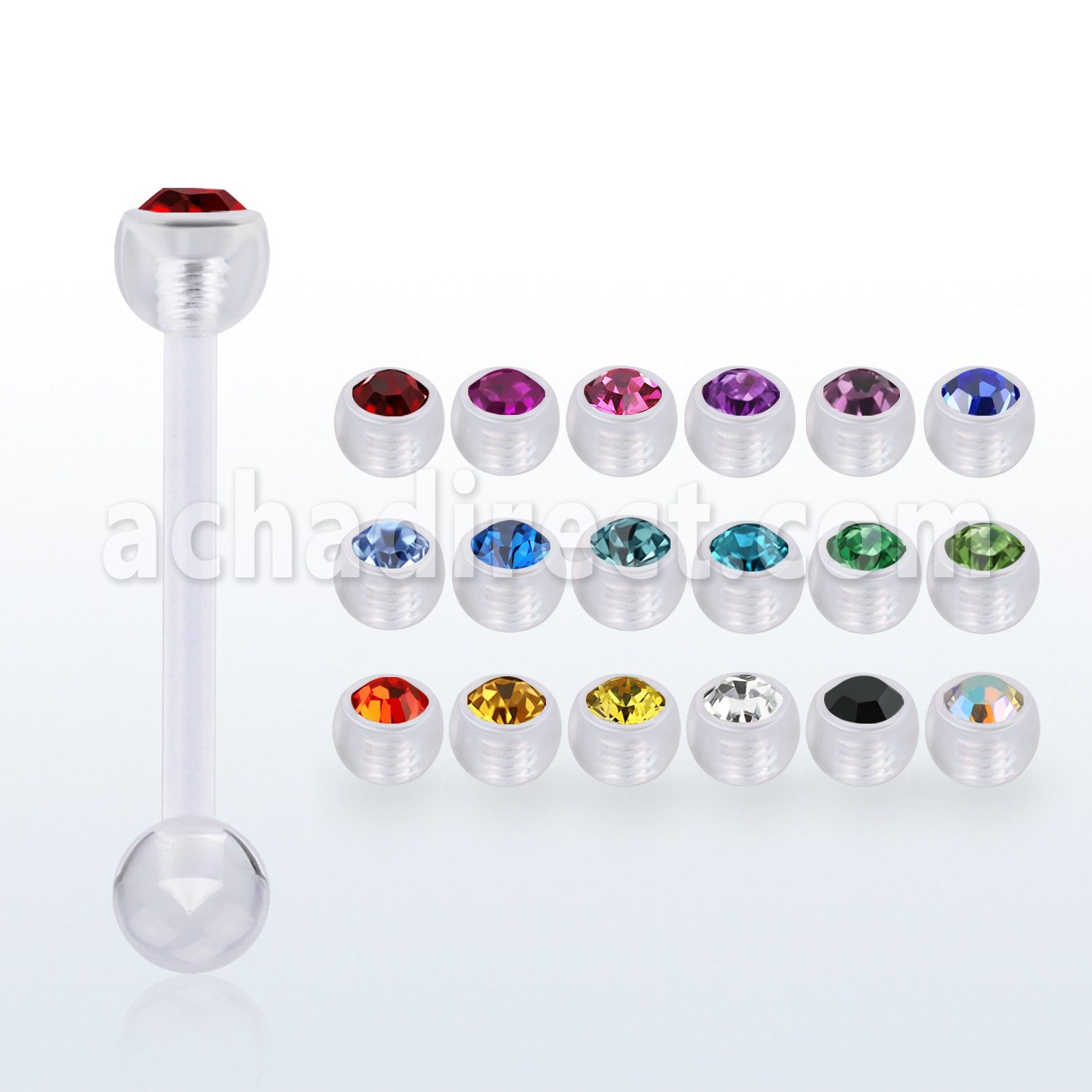 fbbajb5 barbell lengua bio flexible bola 5mm joya bisel bola lisa 5mm inferior venta