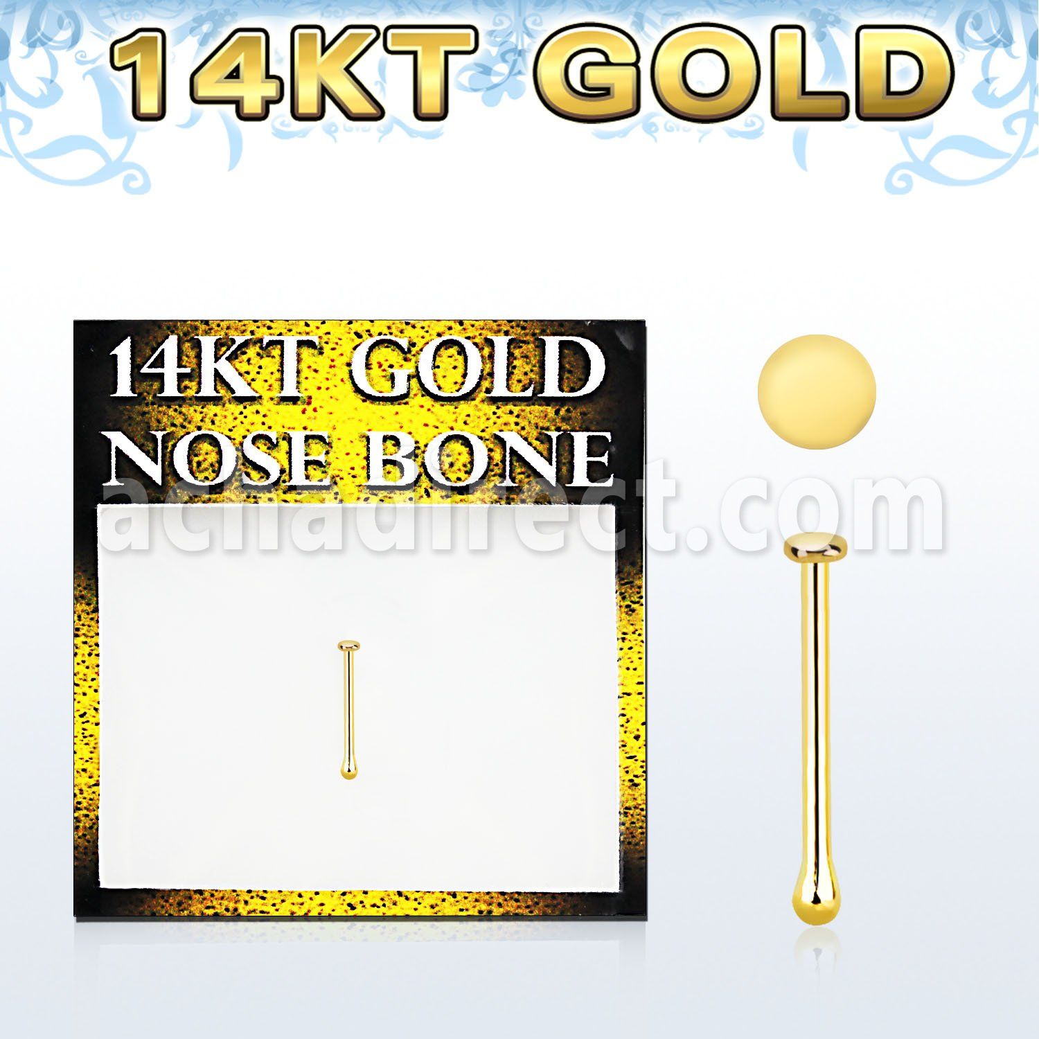 gbrd1 piercing nariz oro 14 kts 0 6mm redonda 1mm venta