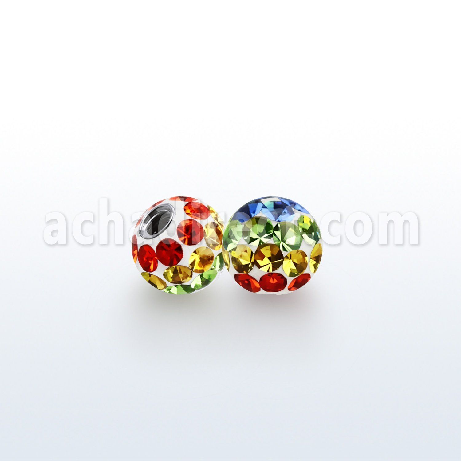 gmfr5 bola 5mm multi cristal ferido bandera gay rosca mayorista