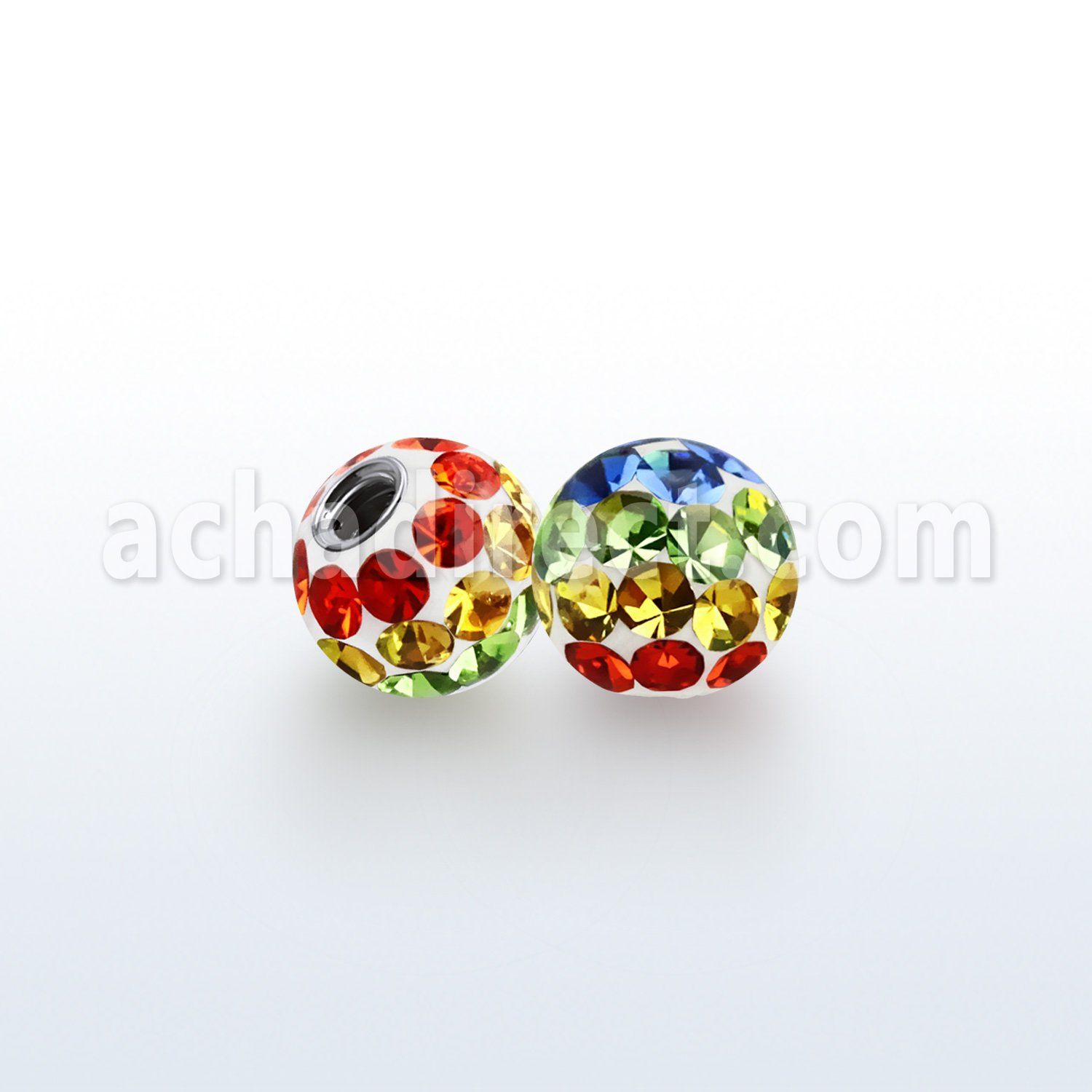 gmfr6 bola 6mm multi cristal ferido bandera gay rosca distribuidor