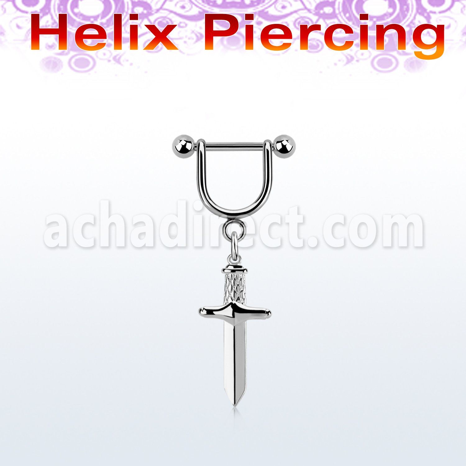 heud11 piercing helix estribo acero quirurgico al por mayor