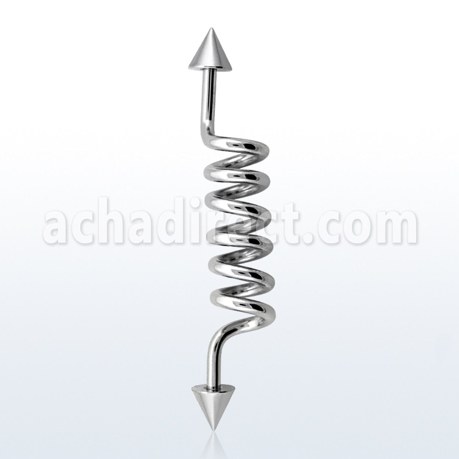 indcn5 barbell industrial espiral acero quirurgico conos 5mm al por mayor