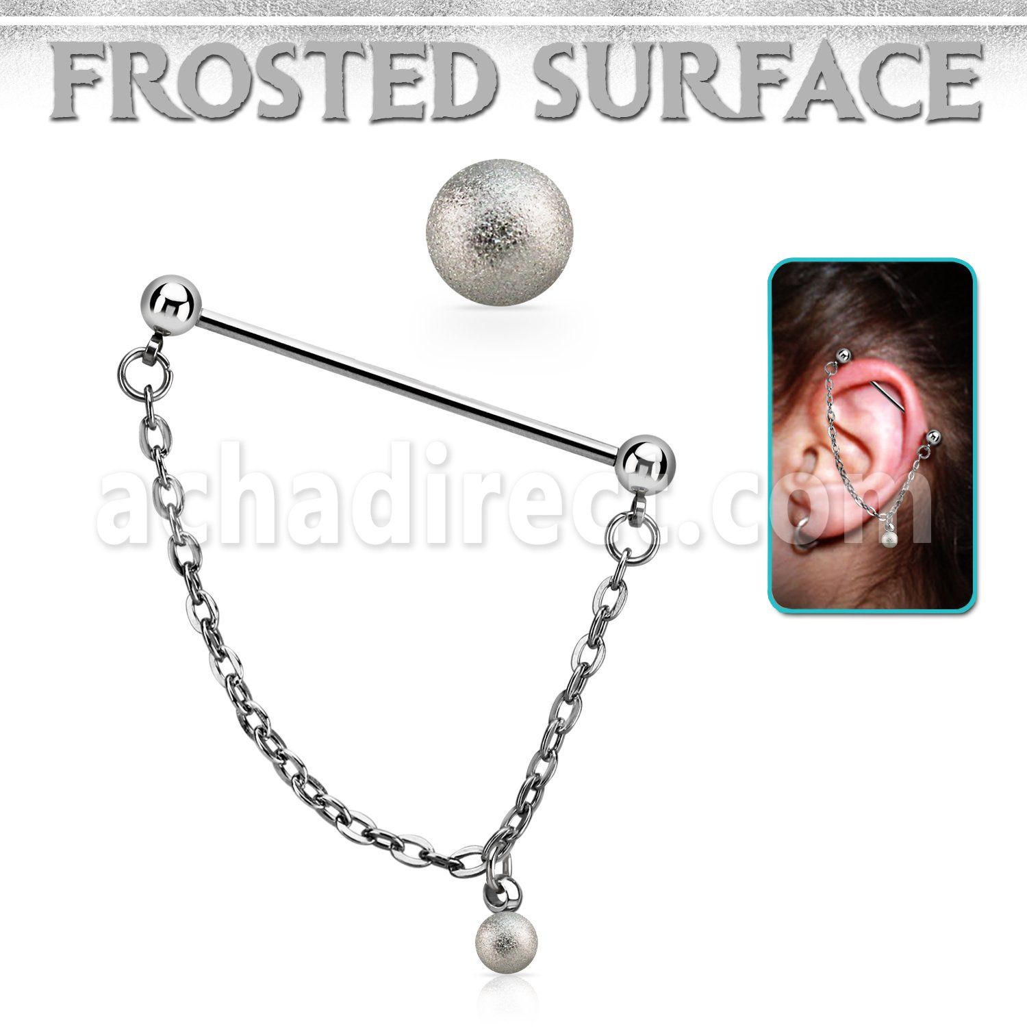 indsdfo1 barbell industrial acero quirurgico bolas 5mm conectadas por una bola acero esmerilado 5mm distribuidor mayorista