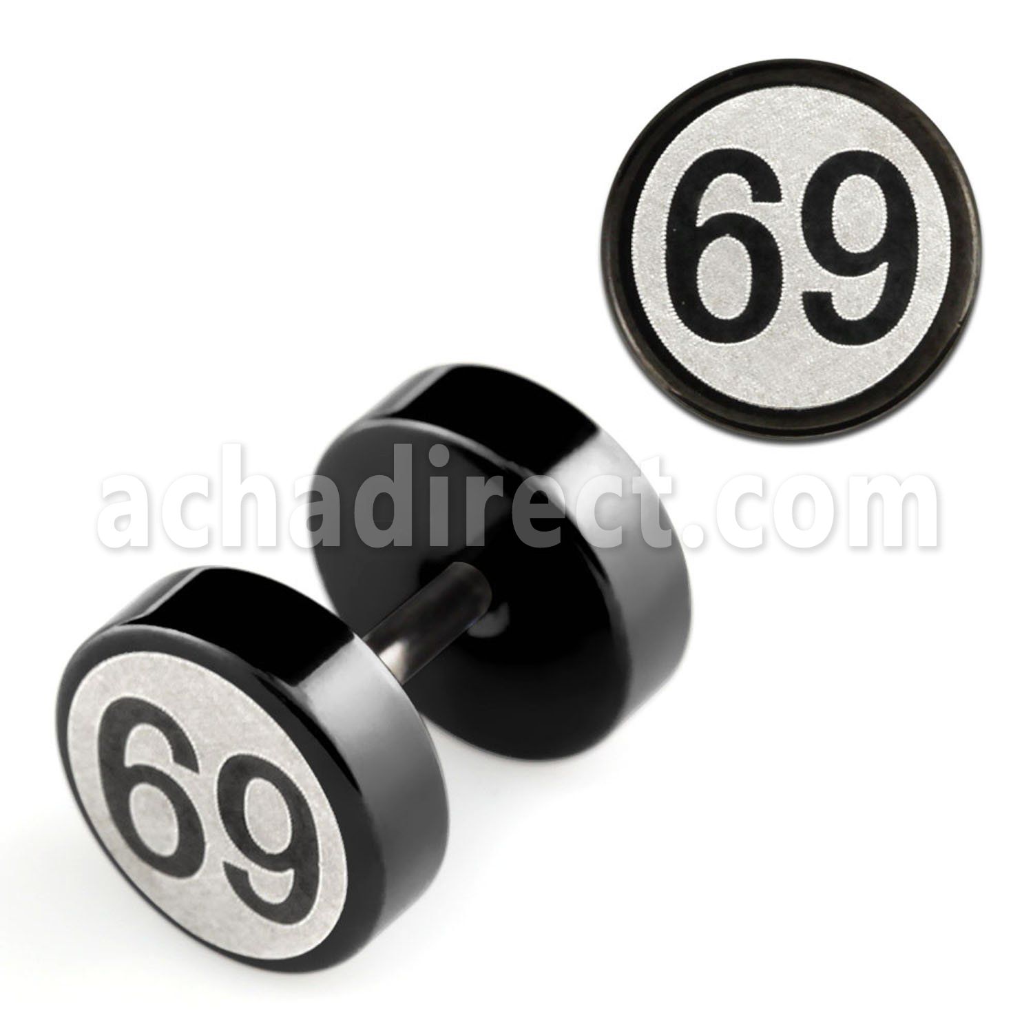 ipls10 plug falso anodizado negro logo 69 rayado laser lado 8mm distribuidor mayorista