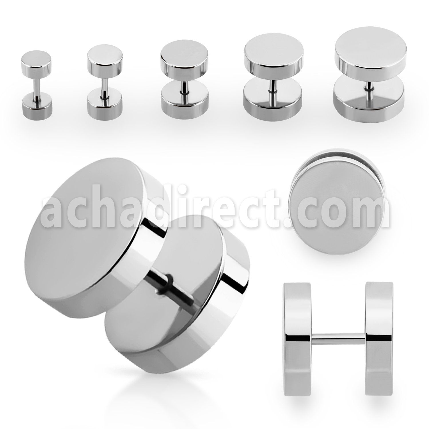 iprd plug falso acero quirurguco brillo espejo anillos goma venta