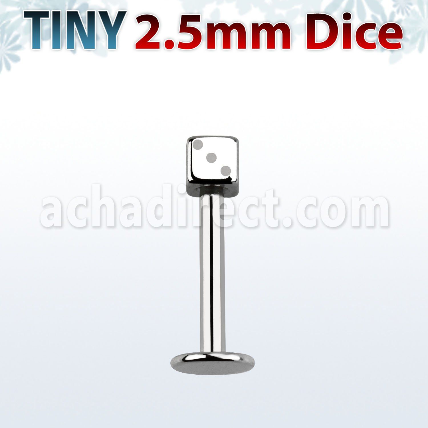 lbsdi25 labret acero quirurgico dado 2 5mm venta