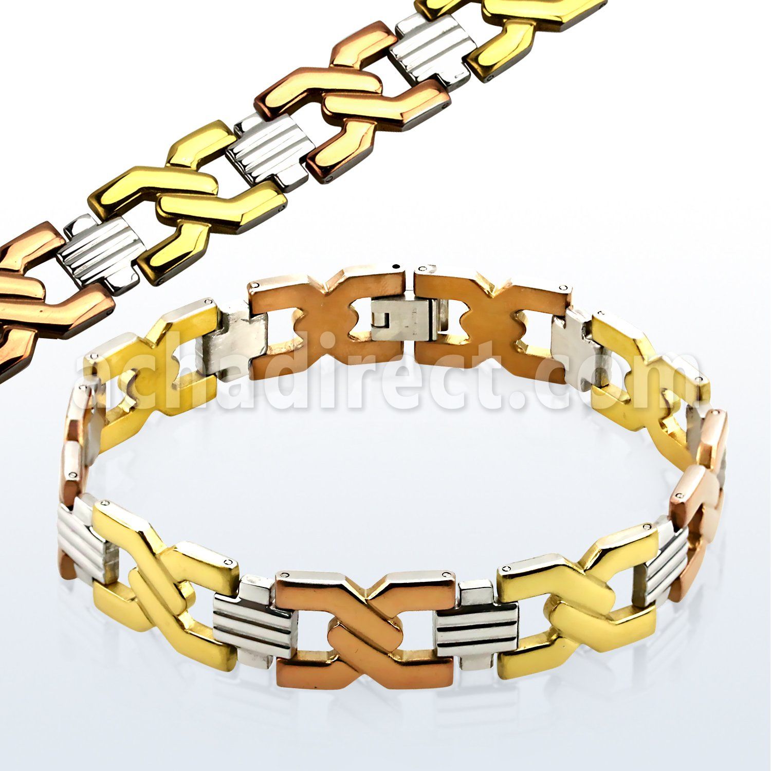 mgcob2 brazalete acero inoxidable uniones color x brillo espejo alternativas distribuidor mayorista
