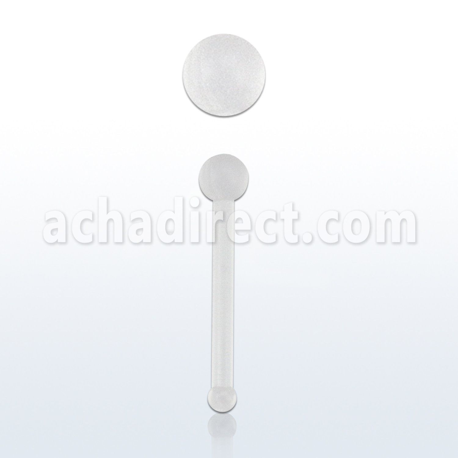 nbrt20 retainer piercing nariz hueso acrilico flexible transparente distribuidor mayorista