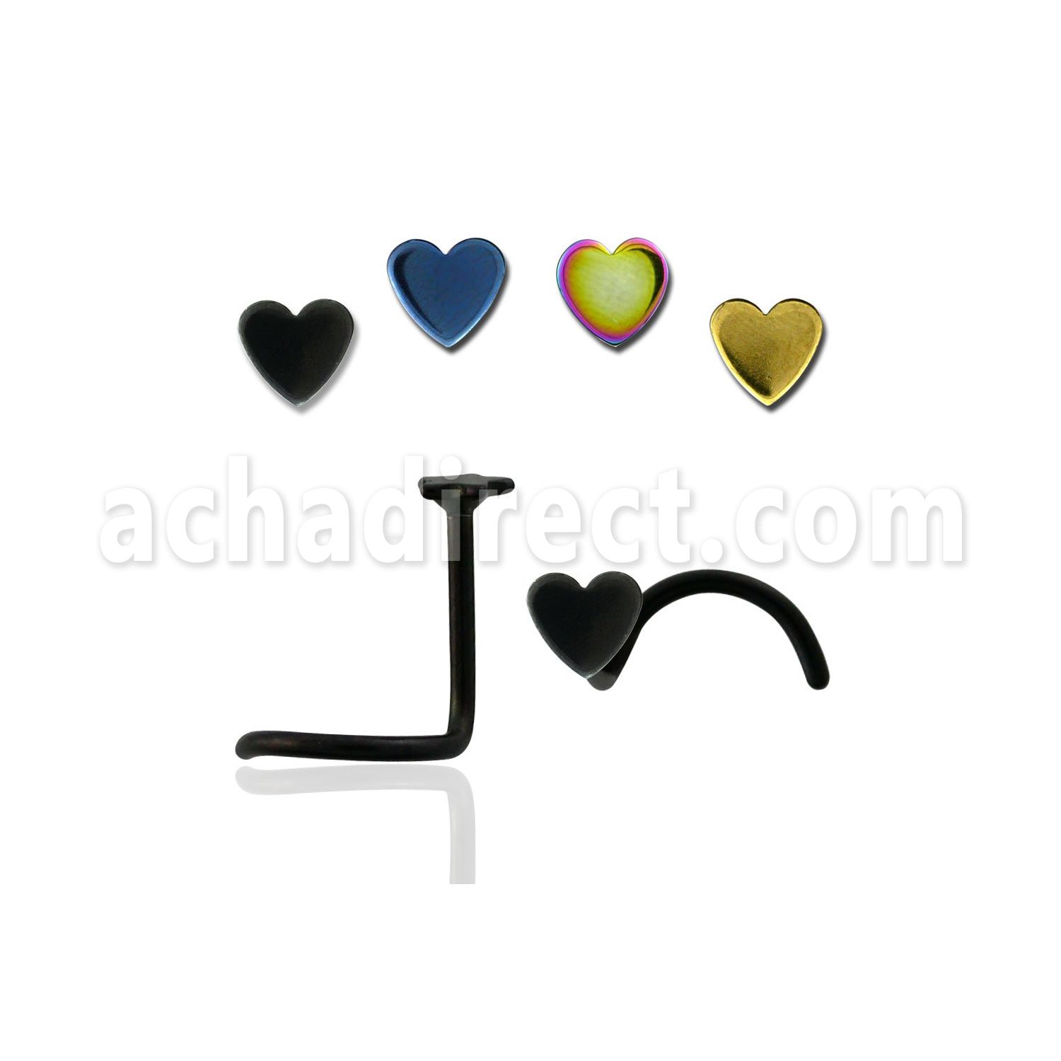 nscthr piercing nariz l acero anodizado corazon venta